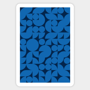 Men Bluish Geometric Pattern - Shapes #3 Sticker